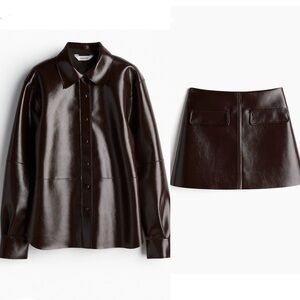 Brand New Set. Skirt + Shirt. H&M A/W 2024 collection. M size.
